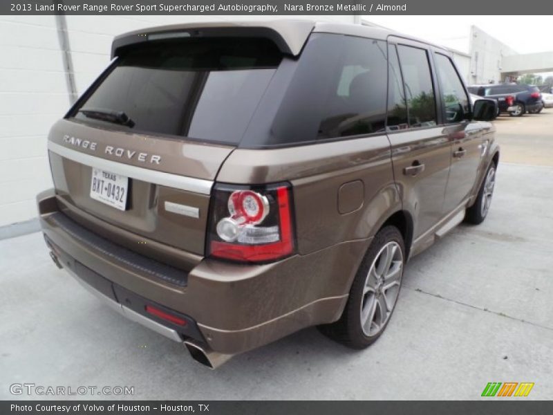 Nara Bronze Metallic / Almond 2013 Land Rover Range Rover Sport Supercharged Autobiography