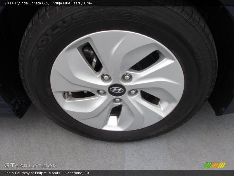 Indigo Blue Pearl / Gray 2014 Hyundai Sonata GLS