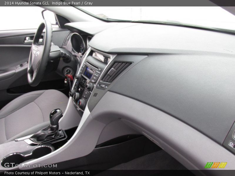 Indigo Blue Pearl / Gray 2014 Hyundai Sonata GLS