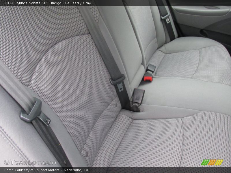 Indigo Blue Pearl / Gray 2014 Hyundai Sonata GLS