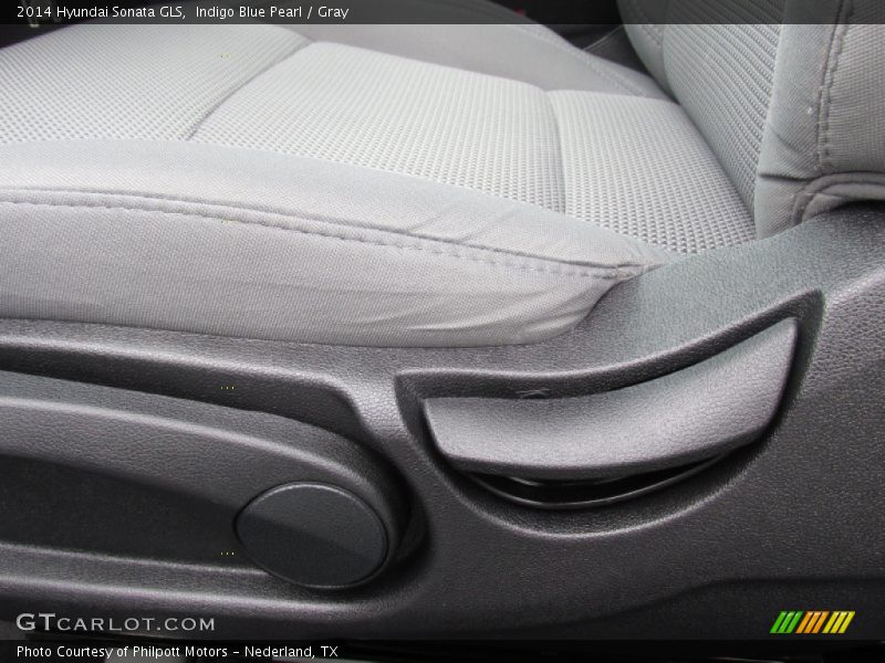 Indigo Blue Pearl / Gray 2014 Hyundai Sonata GLS