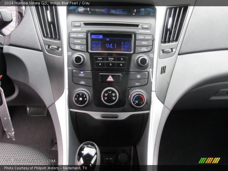 Indigo Blue Pearl / Gray 2014 Hyundai Sonata GLS