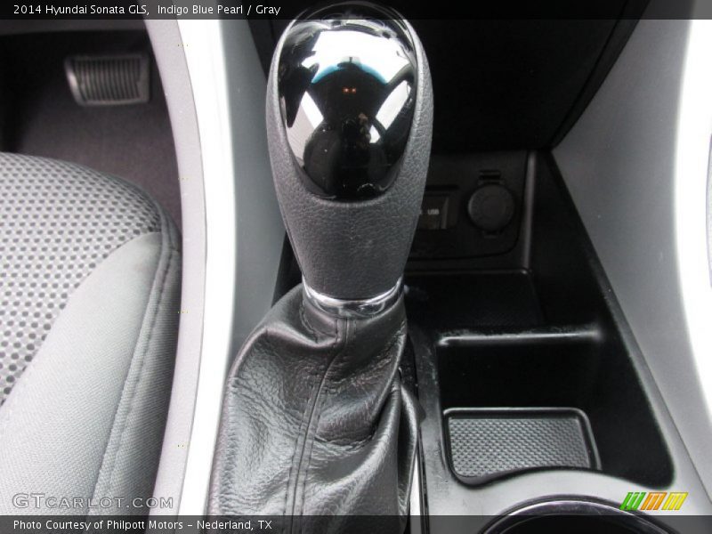 Indigo Blue Pearl / Gray 2014 Hyundai Sonata GLS