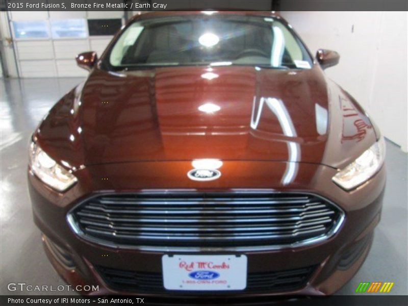 Bronze Fire Metallic / Earth Gray 2015 Ford Fusion S