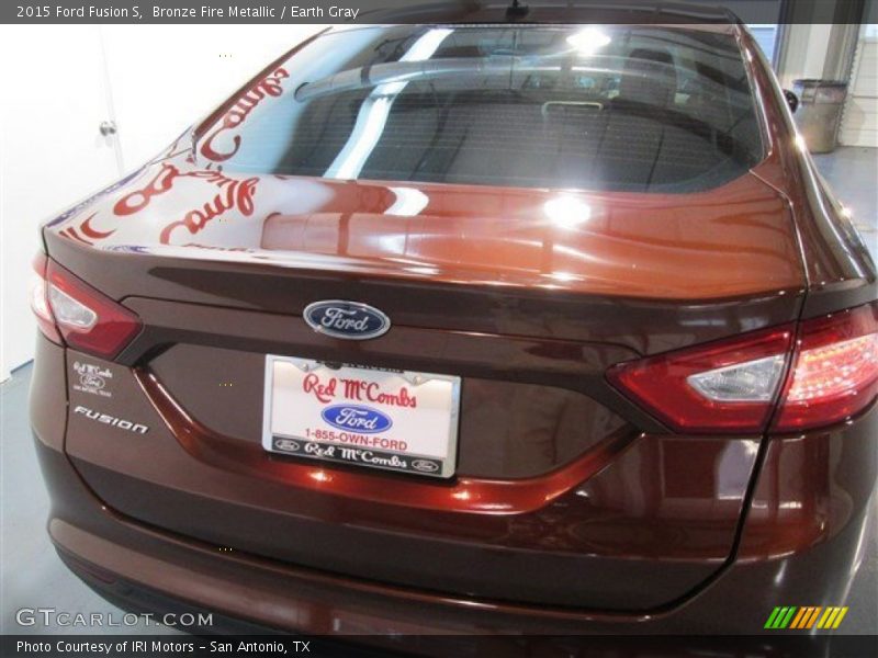 Bronze Fire Metallic / Earth Gray 2015 Ford Fusion S