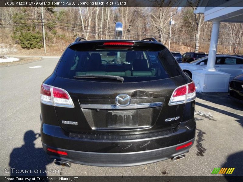 Sparkling Black Mica / Sand 2008 Mazda CX-9 Grand Touring AWD