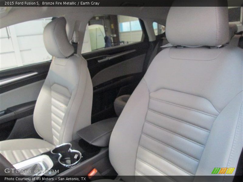 Bronze Fire Metallic / Earth Gray 2015 Ford Fusion S