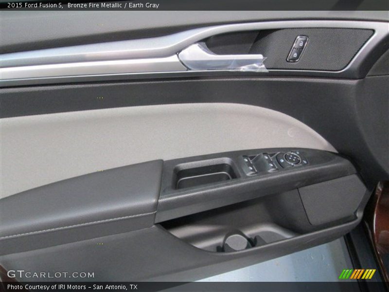 Bronze Fire Metallic / Earth Gray 2015 Ford Fusion S