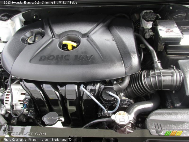 Shimmering White / Beige 2013 Hyundai Elantra GLS