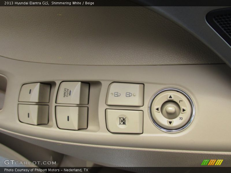 Shimmering White / Beige 2013 Hyundai Elantra GLS