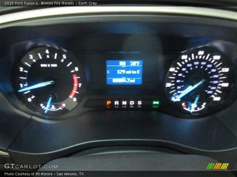 Bronze Fire Metallic / Earth Gray 2015 Ford Fusion S
