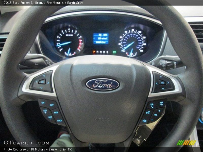 Bronze Fire Metallic / Earth Gray 2015 Ford Fusion S