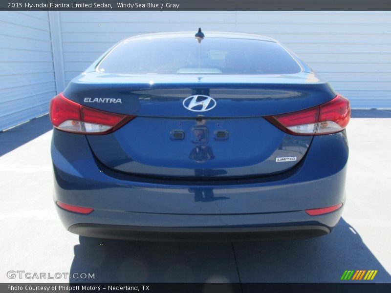 Windy Sea Blue / Gray 2015 Hyundai Elantra Limited Sedan