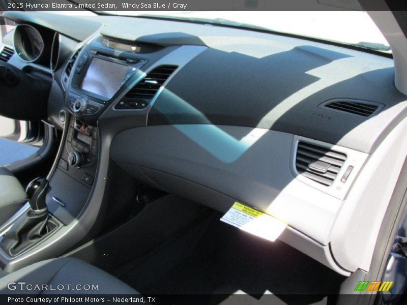 Windy Sea Blue / Gray 2015 Hyundai Elantra Limited Sedan