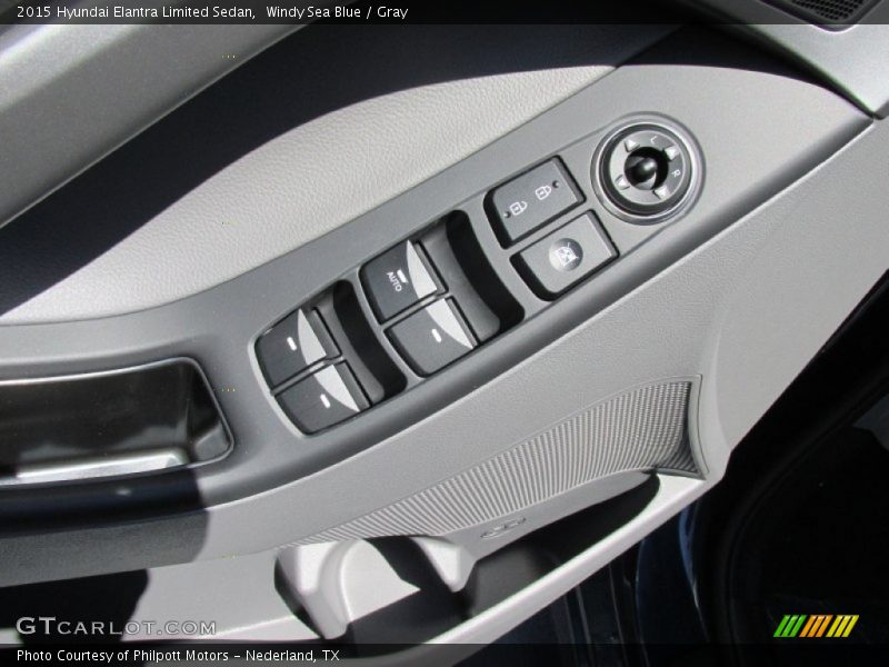 Windy Sea Blue / Gray 2015 Hyundai Elantra Limited Sedan