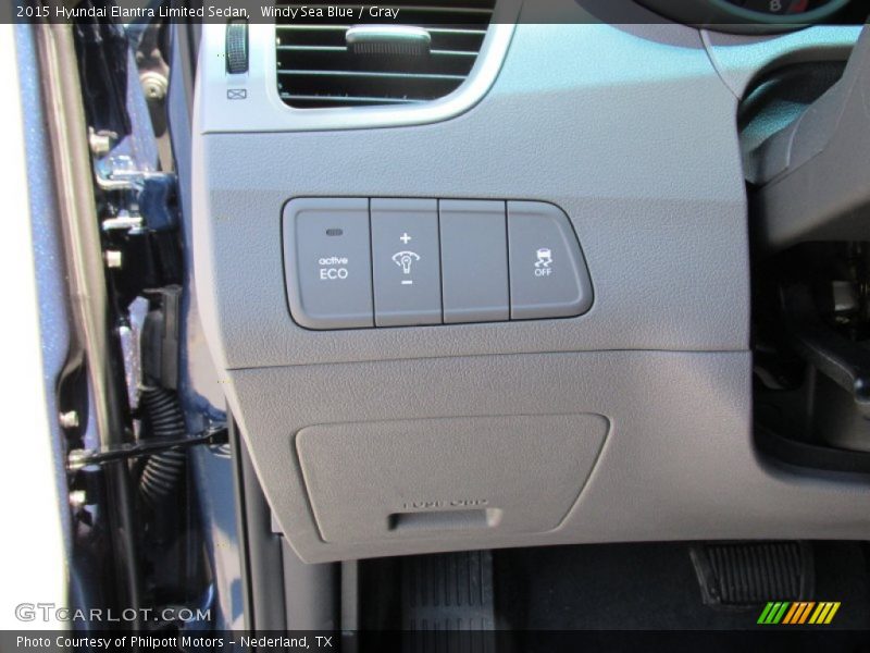 Windy Sea Blue / Gray 2015 Hyundai Elantra Limited Sedan