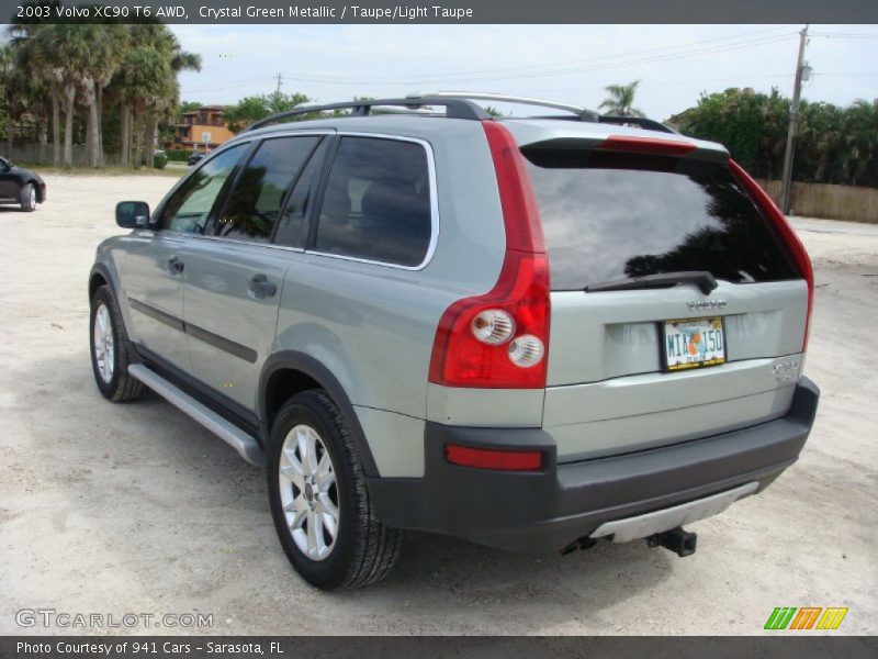 Crystal Green Metallic / Taupe/Light Taupe 2003 Volvo XC90 T6 AWD