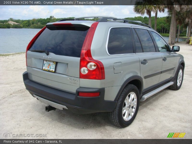 Crystal Green Metallic / Taupe/Light Taupe 2003 Volvo XC90 T6 AWD