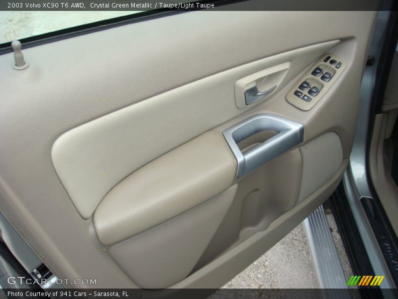 Crystal Green Metallic / Taupe/Light Taupe 2003 Volvo XC90 T6 AWD