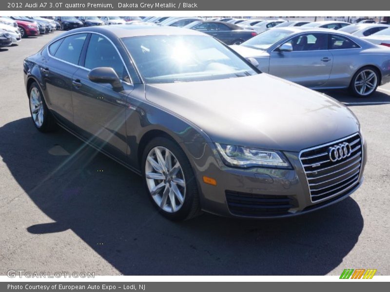 Dakota Grey Metallic / Black 2012 Audi A7 3.0T quattro Premium