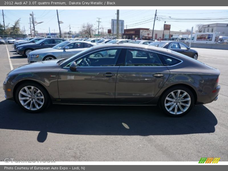 Dakota Grey Metallic / Black 2012 Audi A7 3.0T quattro Premium