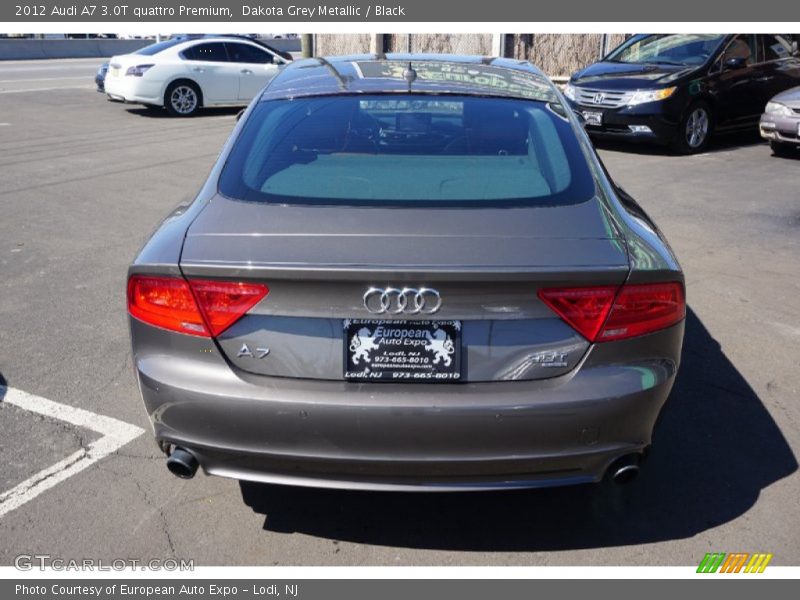 Dakota Grey Metallic / Black 2012 Audi A7 3.0T quattro Premium