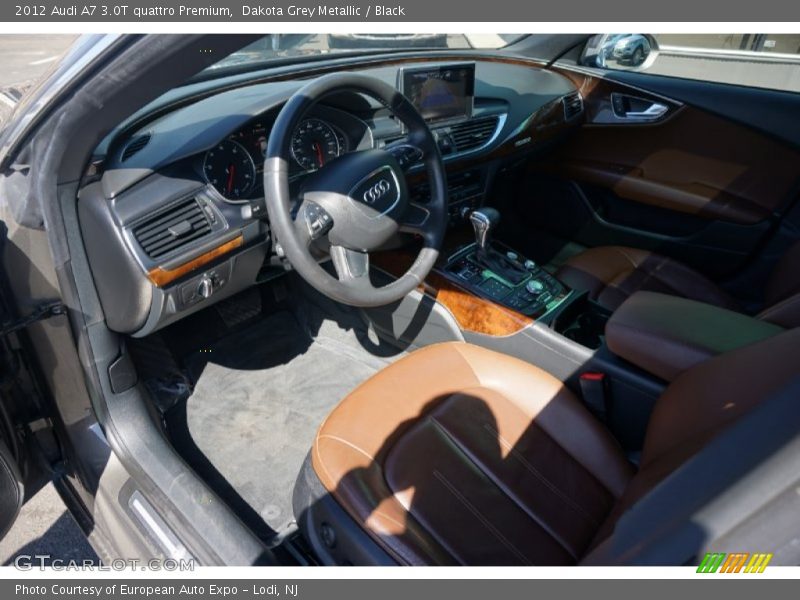 Dakota Grey Metallic / Black 2012 Audi A7 3.0T quattro Premium