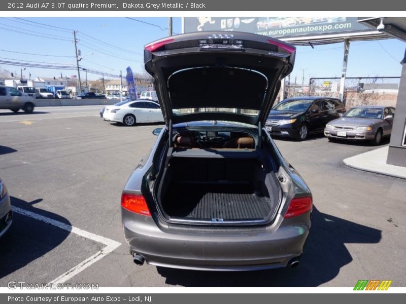 Dakota Grey Metallic / Black 2012 Audi A7 3.0T quattro Premium