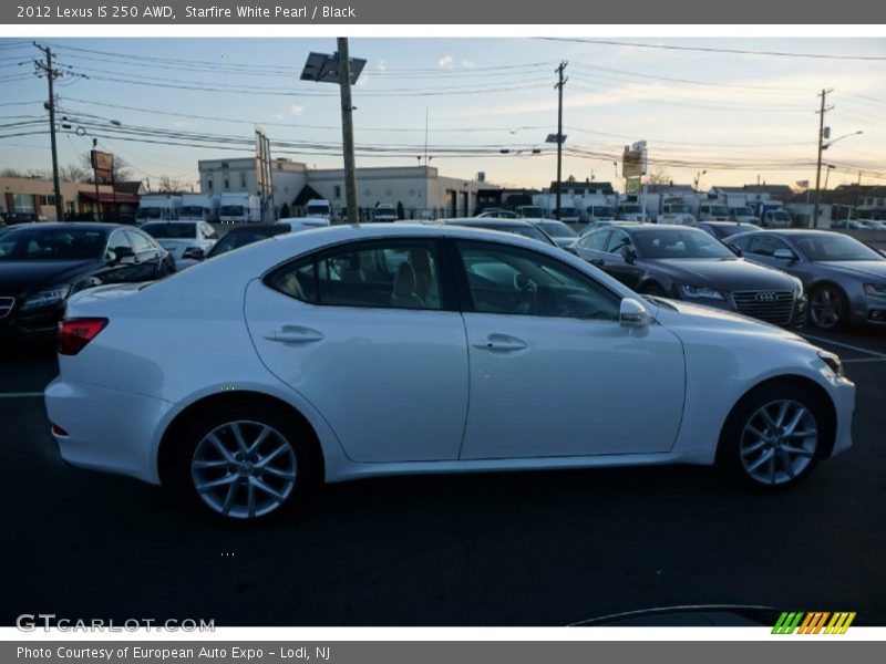 Starfire White Pearl / Black 2012 Lexus IS 250 AWD