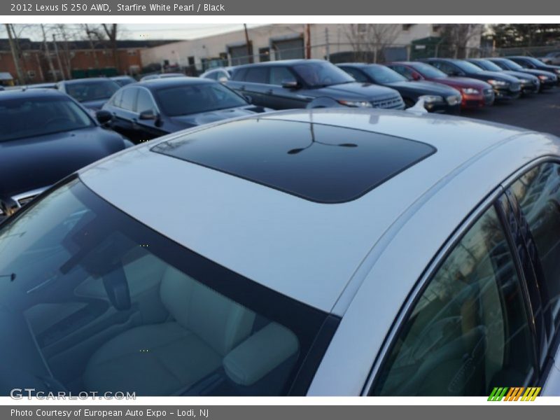 Starfire White Pearl / Black 2012 Lexus IS 250 AWD