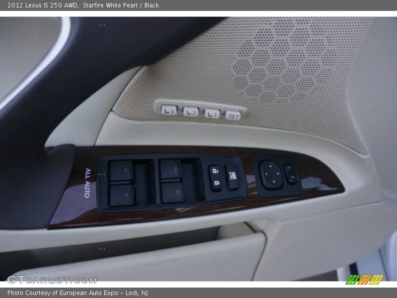 Starfire White Pearl / Black 2012 Lexus IS 250 AWD