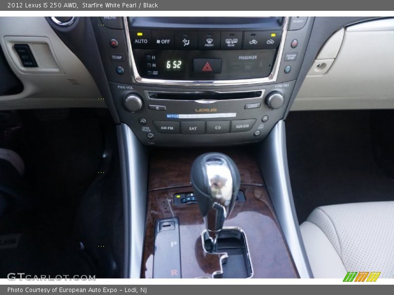 Starfire White Pearl / Black 2012 Lexus IS 250 AWD