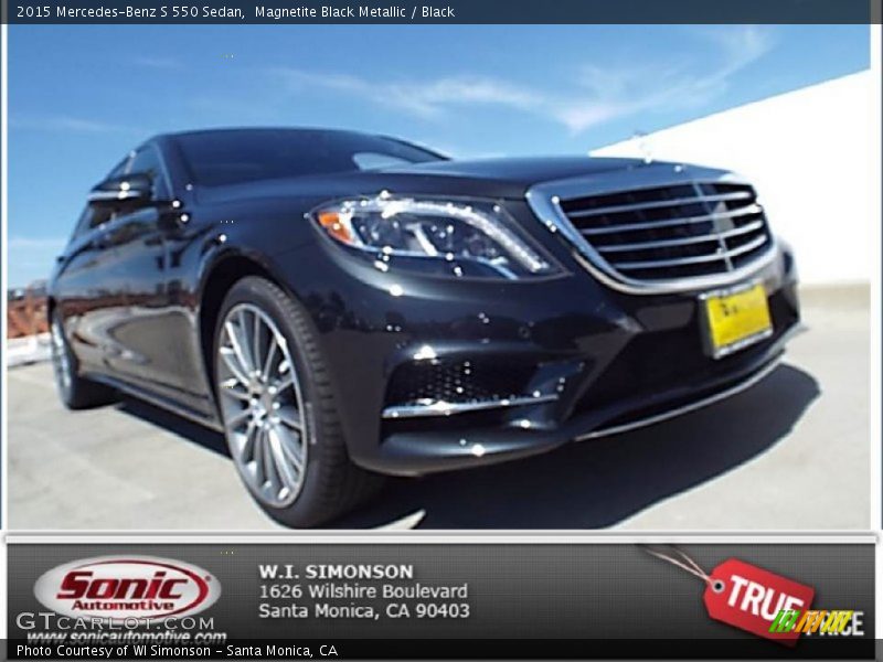 Magnetite Black Metallic / Black 2015 Mercedes-Benz S 550 Sedan