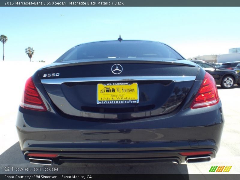 Magnetite Black Metallic / Black 2015 Mercedes-Benz S 550 Sedan