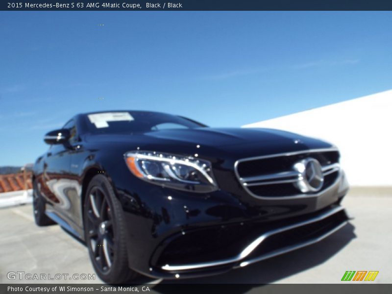 Black / Black 2015 Mercedes-Benz S 63 AMG 4Matic Coupe