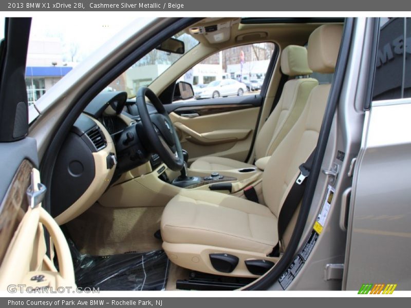 Cashmere Silver Metallic / Beige 2013 BMW X1 xDrive 28i