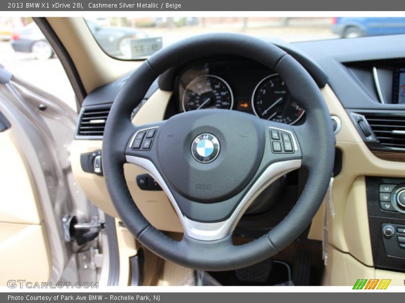 Cashmere Silver Metallic / Beige 2013 BMW X1 xDrive 28i