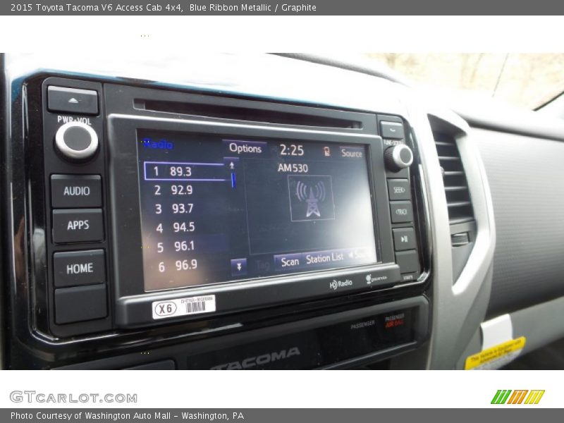 Blue Ribbon Metallic / Graphite 2015 Toyota Tacoma V6 Access Cab 4x4