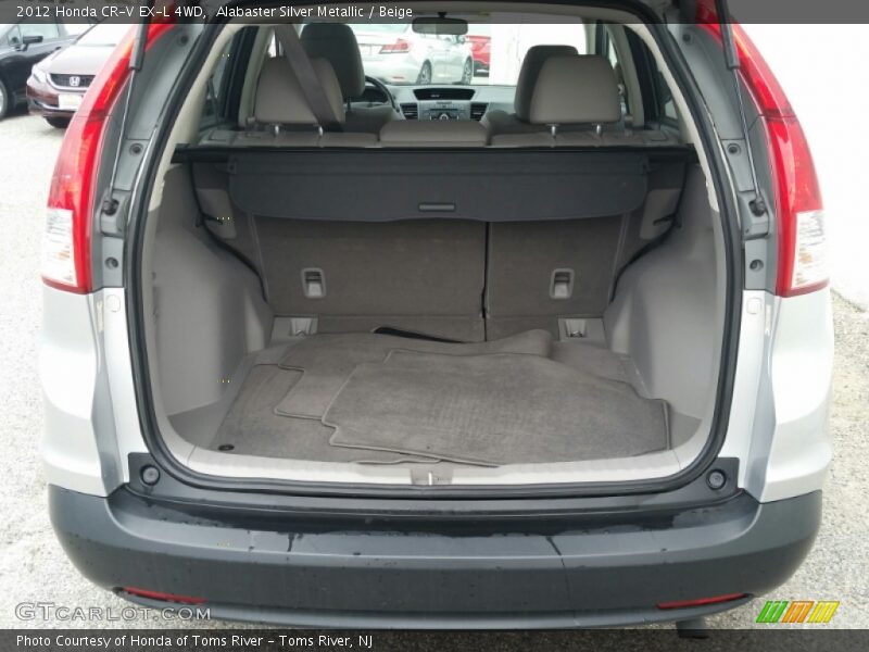 Alabaster Silver Metallic / Beige 2012 Honda CR-V EX-L 4WD