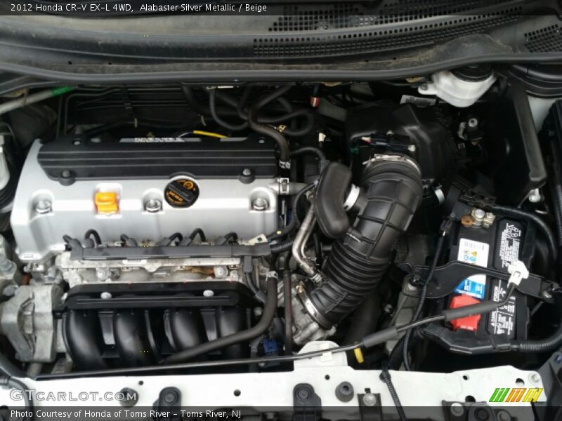 Alabaster Silver Metallic / Beige 2012 Honda CR-V EX-L 4WD