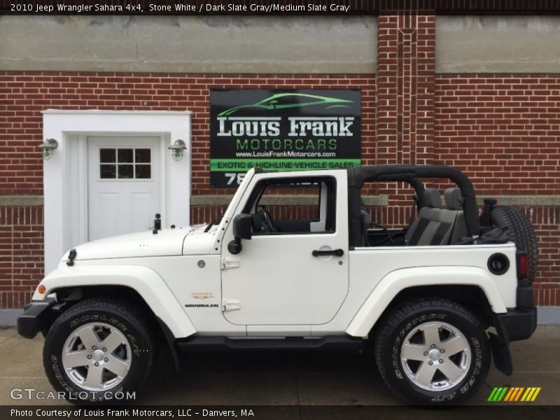 Stone White / Dark Slate Gray/Medium Slate Gray 2010 Jeep Wrangler Sahara 4x4