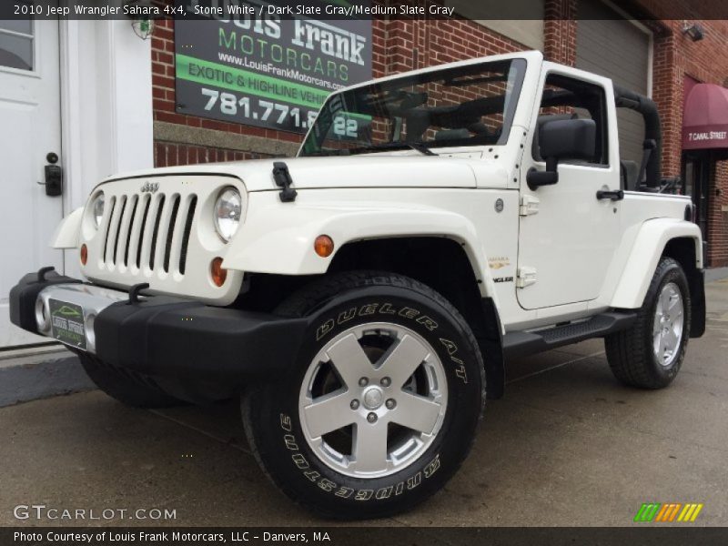 Stone White / Dark Slate Gray/Medium Slate Gray 2010 Jeep Wrangler Sahara 4x4