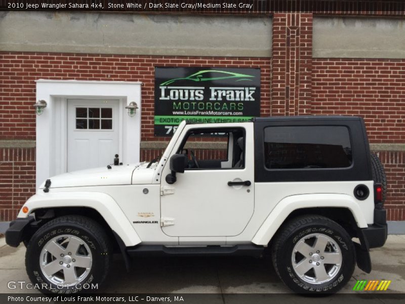 Stone White / Dark Slate Gray/Medium Slate Gray 2010 Jeep Wrangler Sahara 4x4