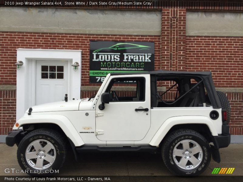 Stone White / Dark Slate Gray/Medium Slate Gray 2010 Jeep Wrangler Sahara 4x4