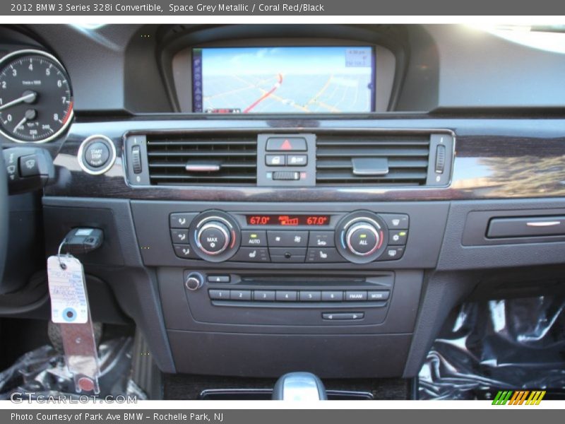 Space Grey Metallic / Coral Red/Black 2012 BMW 3 Series 328i Convertible