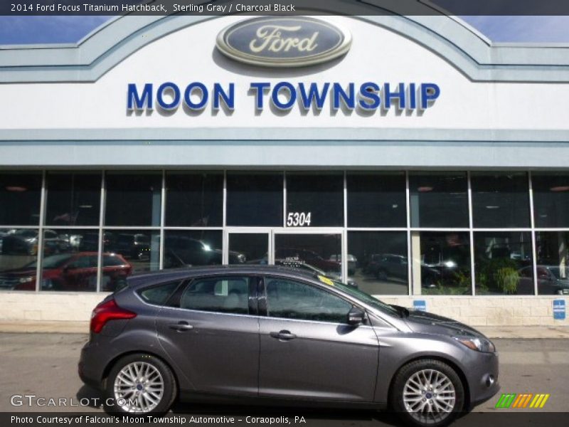 Sterling Gray / Charcoal Black 2014 Ford Focus Titanium Hatchback