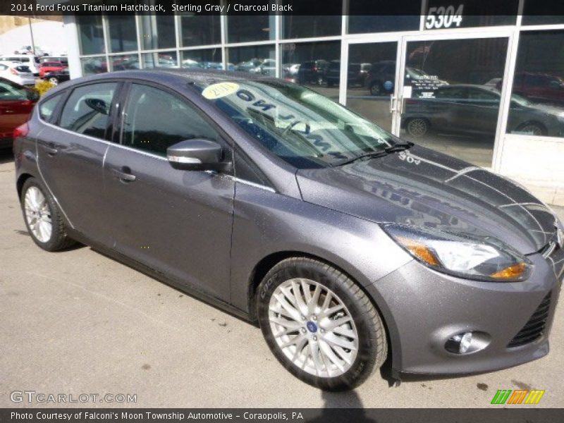 Sterling Gray / Charcoal Black 2014 Ford Focus Titanium Hatchback