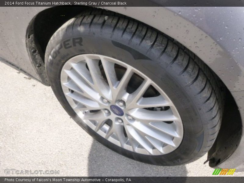 Sterling Gray / Charcoal Black 2014 Ford Focus Titanium Hatchback