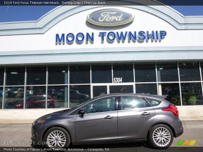 Sterling Gray / Charcoal Black 2014 Ford Focus Titanium Hatchback