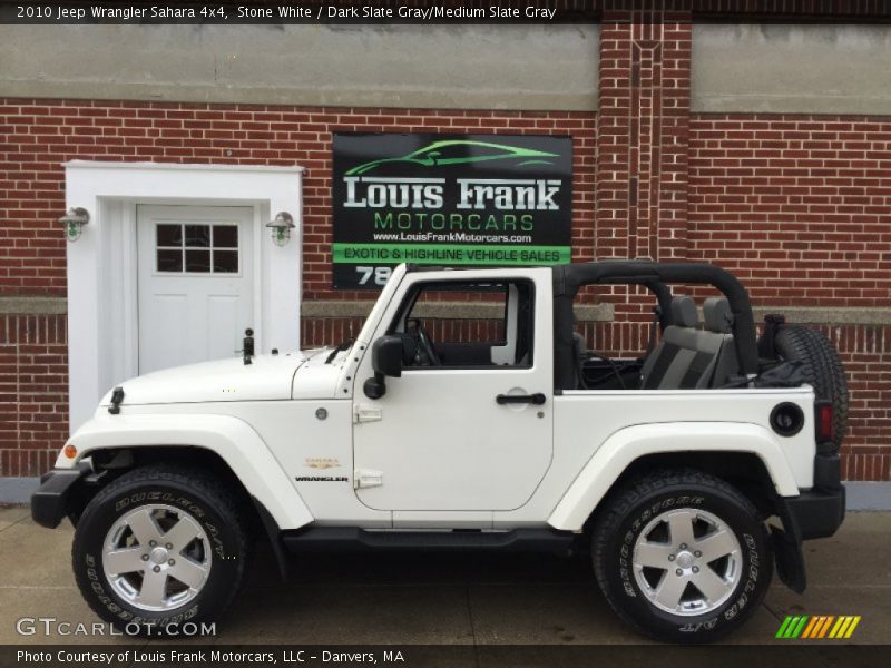 Stone White / Dark Slate Gray/Medium Slate Gray 2010 Jeep Wrangler Sahara 4x4